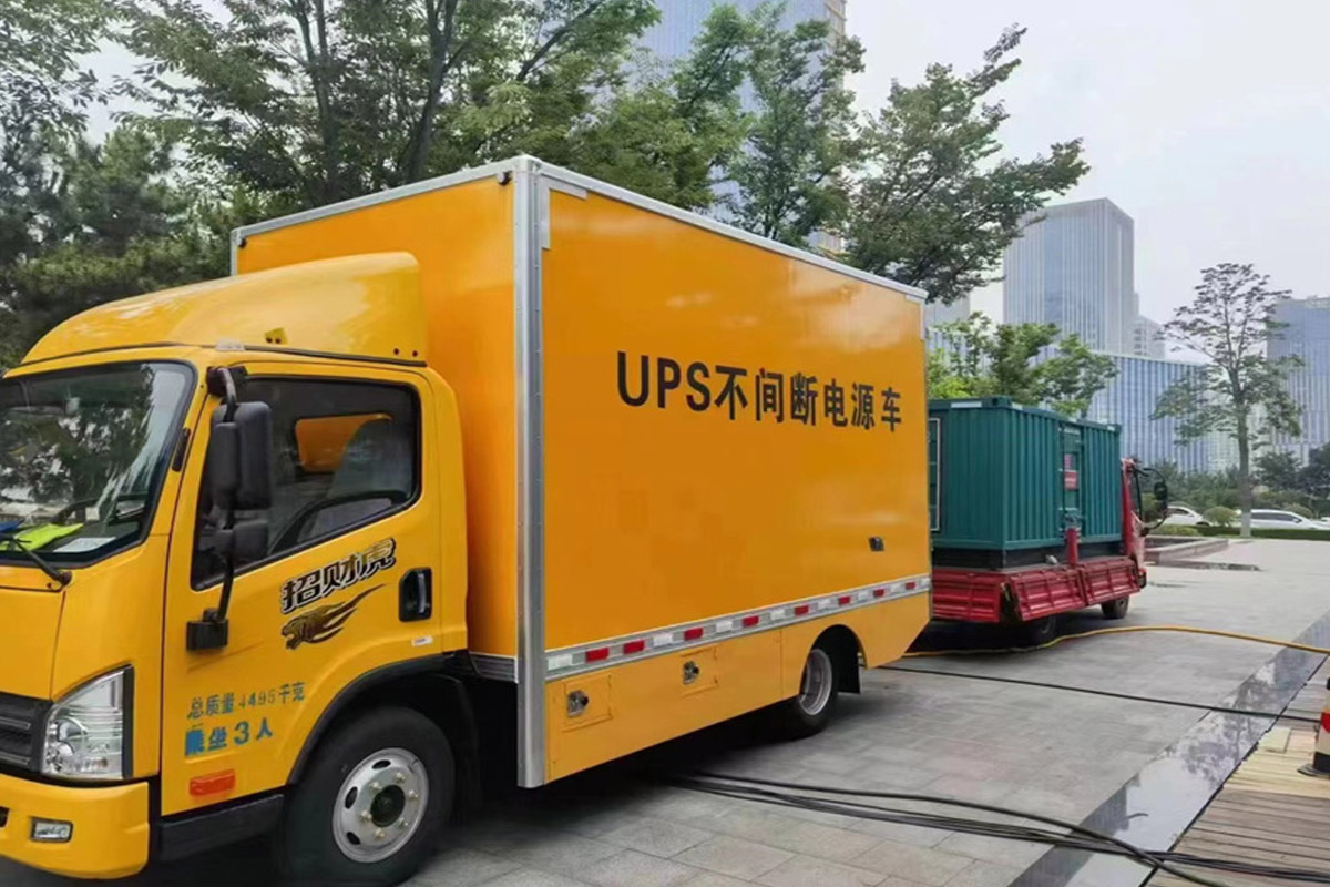 江苏发电机租赁施工现场