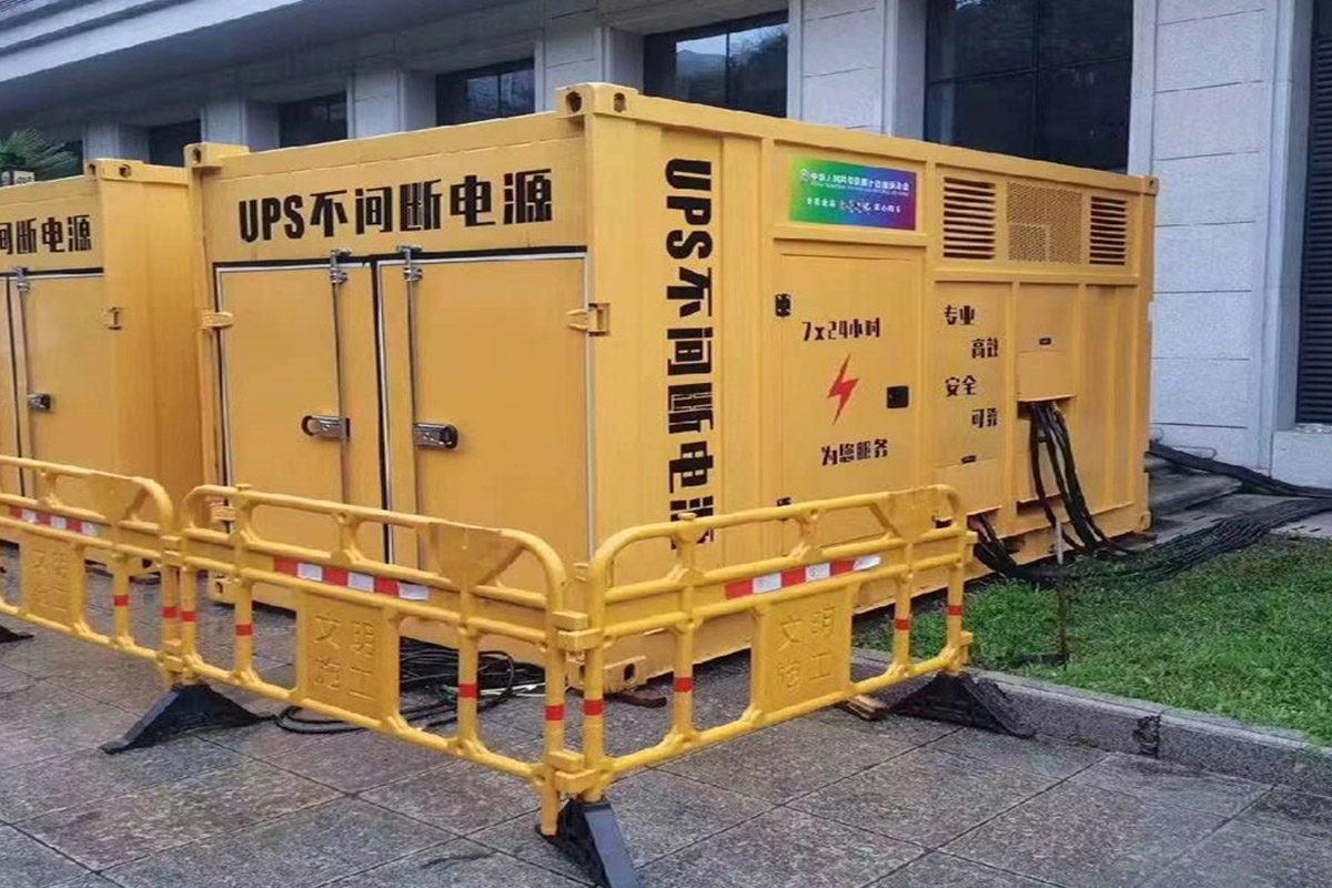 江苏发电机租赁施工现场